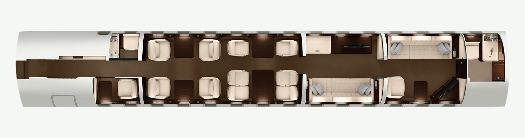 volo privato sul Bombardier Global 7500